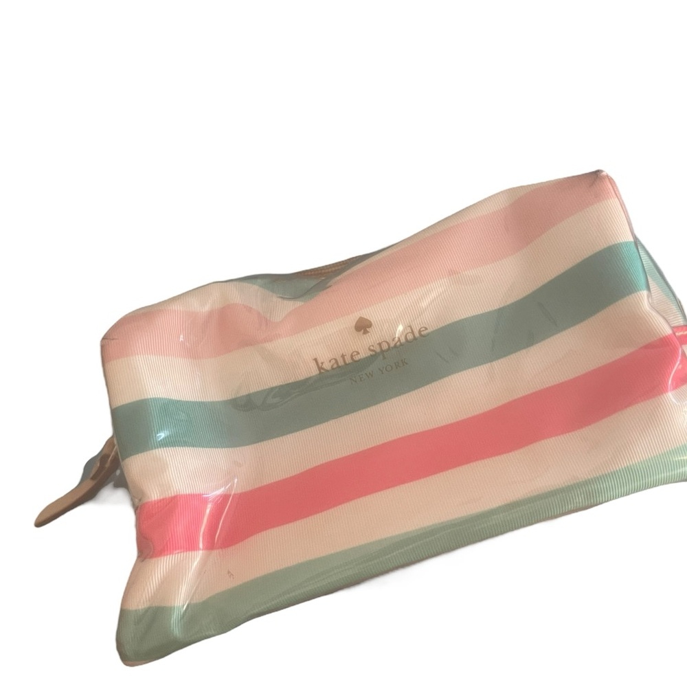 Kate Spade Multicolor Striped Cosmetic Bag